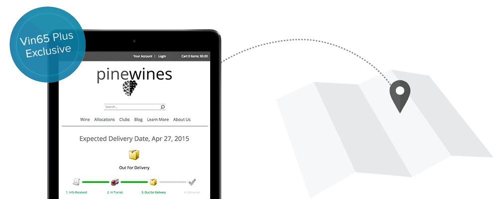 Vin65 - Package Tracking - Know where your wine is in real time